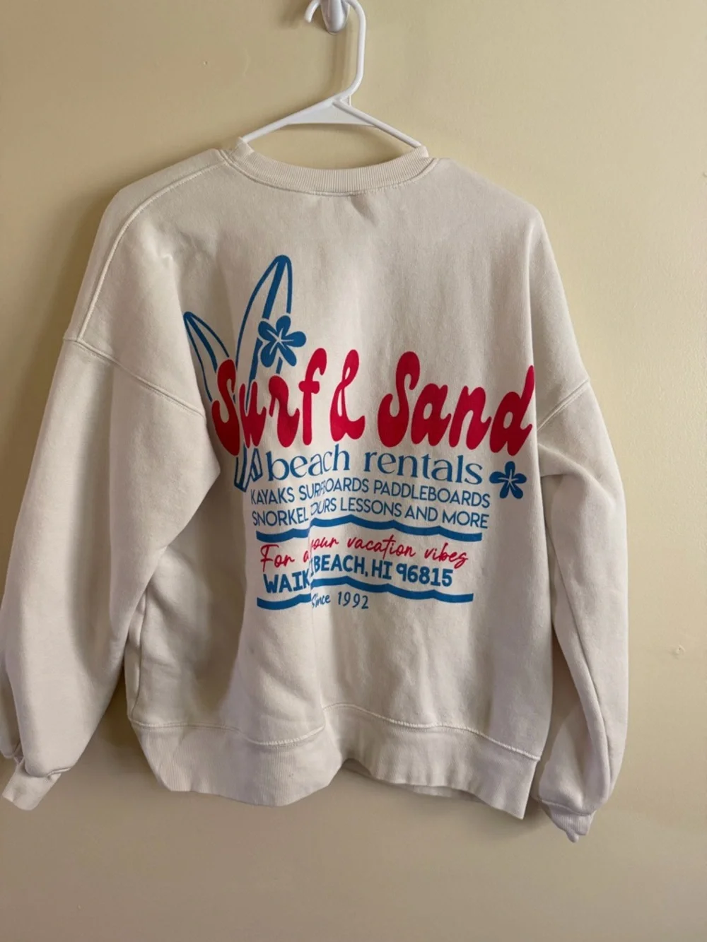 Wild Fable Cream Logo Crewneck Sweatshirt - Picture 3 of 5